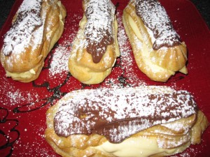 homemade eclairs