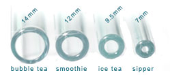 diameters of glass drinking straws