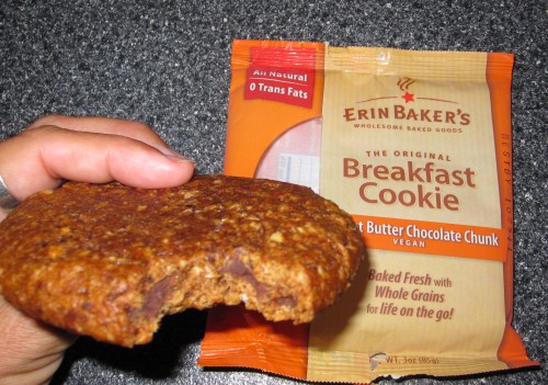 peanut butter chocolate chunk breakfast cookie