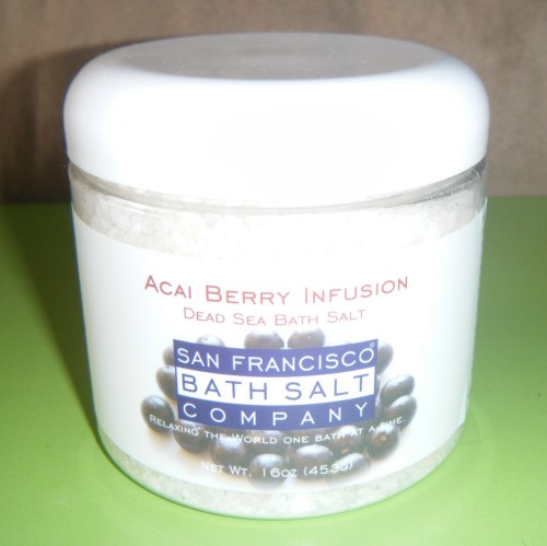 acai berry infusion from san francisco bath salt company