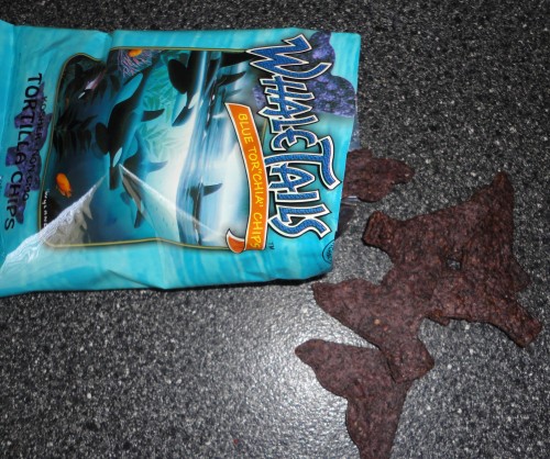 whale tails organic blue tortilla chips with chia